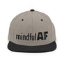 Mindful AF Snapback Hat - Heather freeshipping - True Sentiments