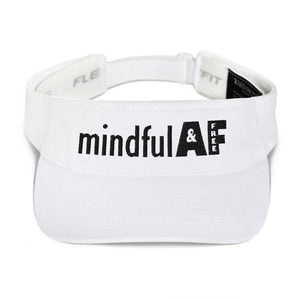 Mindful AF Visor - White freeshipping - True Sentiments